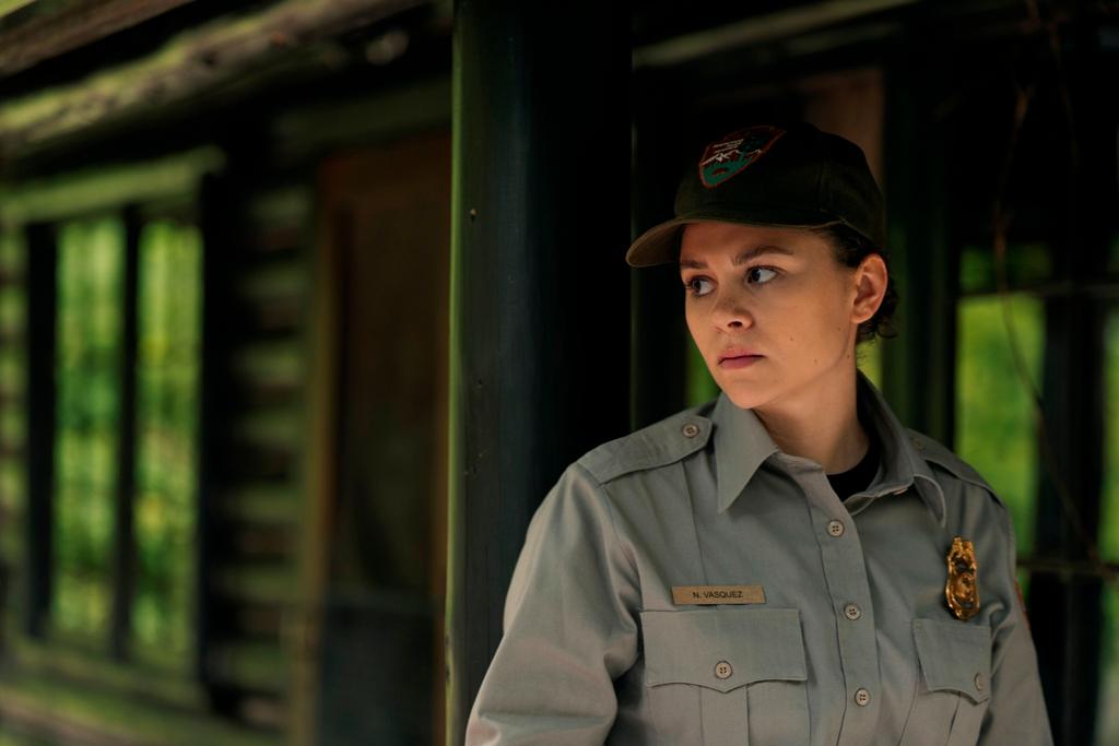 Naya Vasquez (Lily Santiago) is a park ranger helping to investigate a murder, in "Untamed." (Ricardo Hubbs/Netflix)