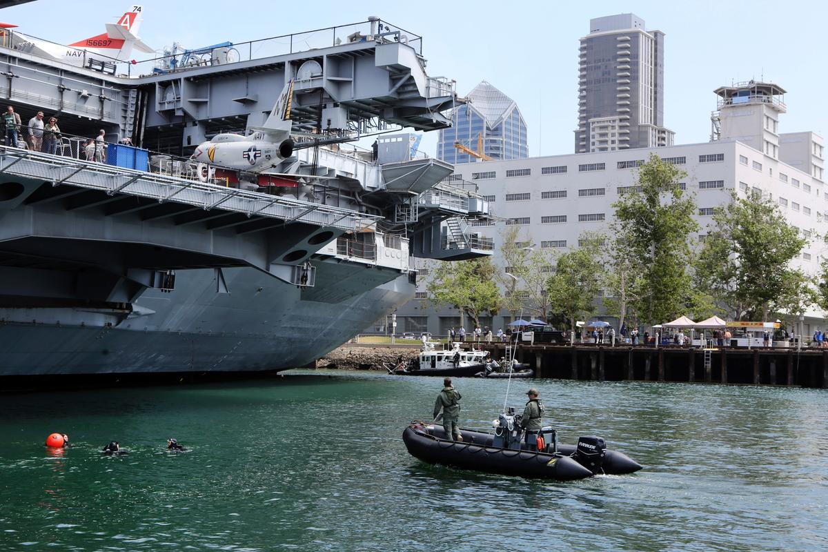 Police Investigate Ship’s Collision With USS Midway in San Diego