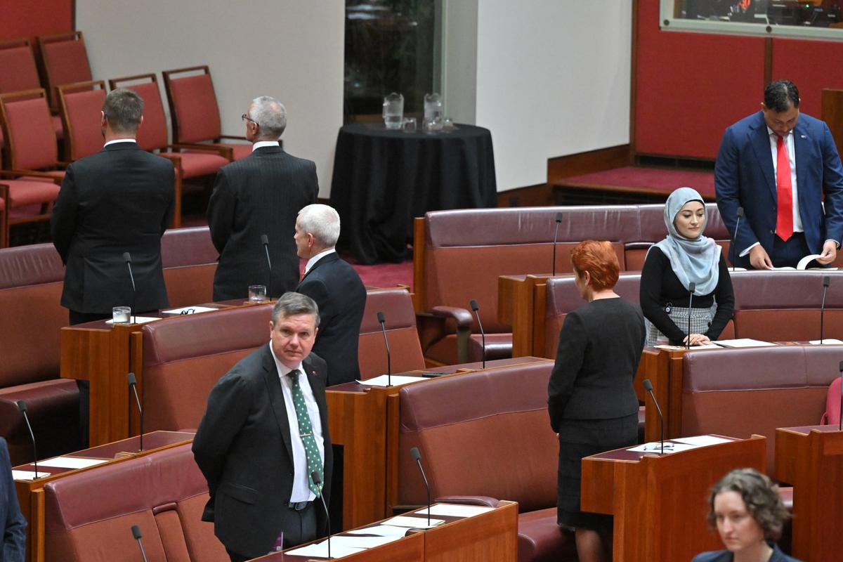 Senators Turn Their Backs During Indigenous ‘Acknowledgement of Country’ in Parliament