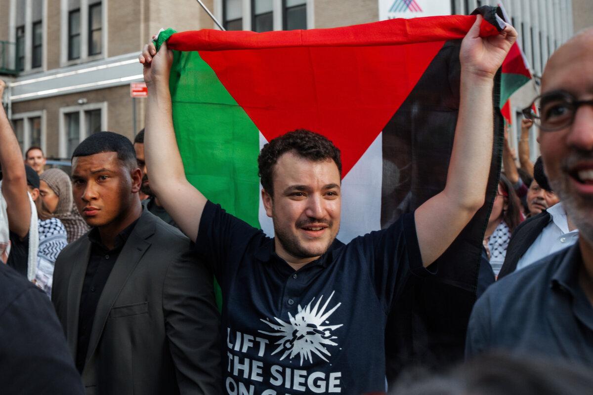 Pro-Palestinian activist Mahmoud Khalil in New York on June 22, 2025. (AP Photo/Olga Fedorova)