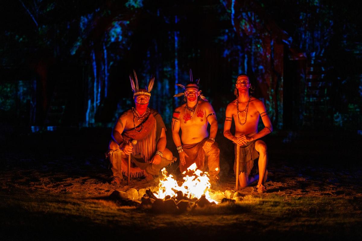 Native Americans played an important role in a colony’s subsistence or downfall. Native American performers in “The Lost Colony.” (Cory Godwin Photography)