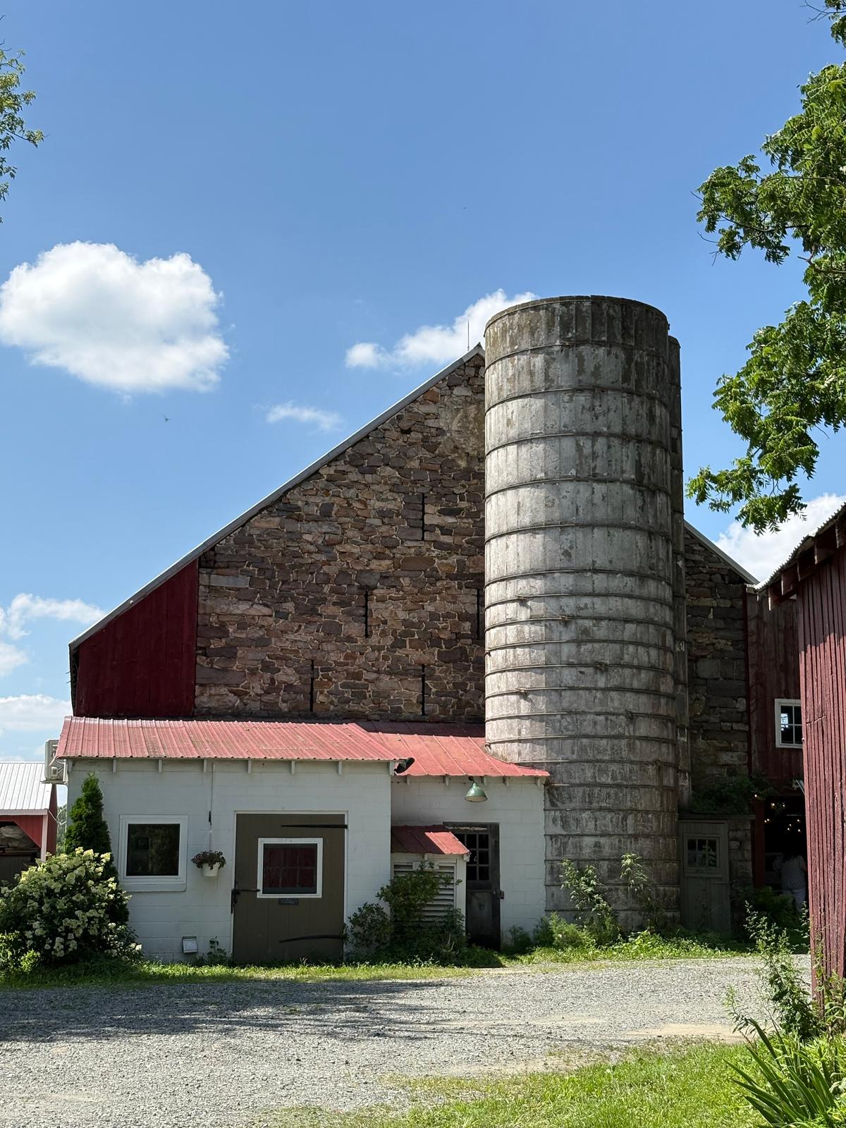 The barn and accompanying outbuildings make up this humble cheesemaking business. (Courtesy of Valley Milkhouse Cheese)