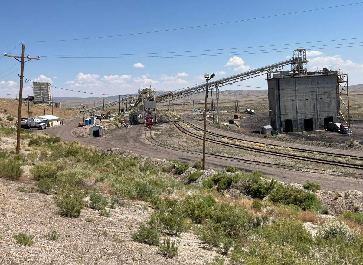 TerraPower's Natrium reactor will be built in the closing Kemmerer Coal Mine in Kemmerer, Wyo. (John Haughey/The Epoch Times)