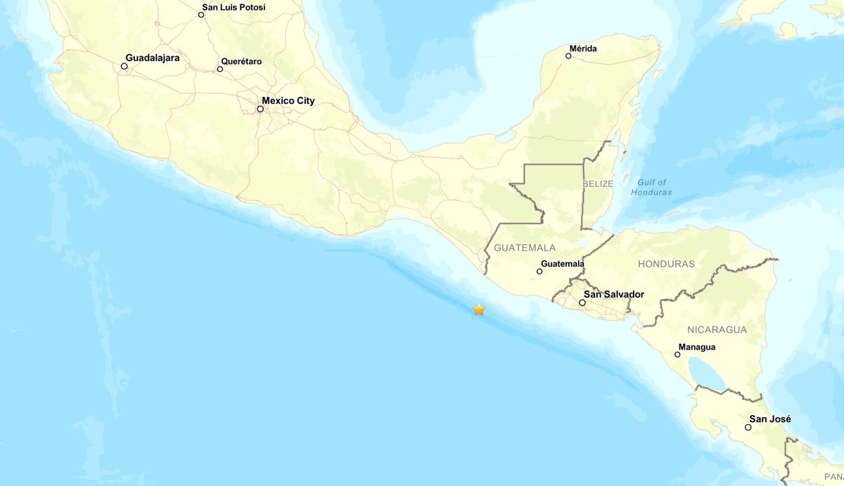 5.9 Magnitude Quake Strikes Off Guatemala’s Southwest Coast
