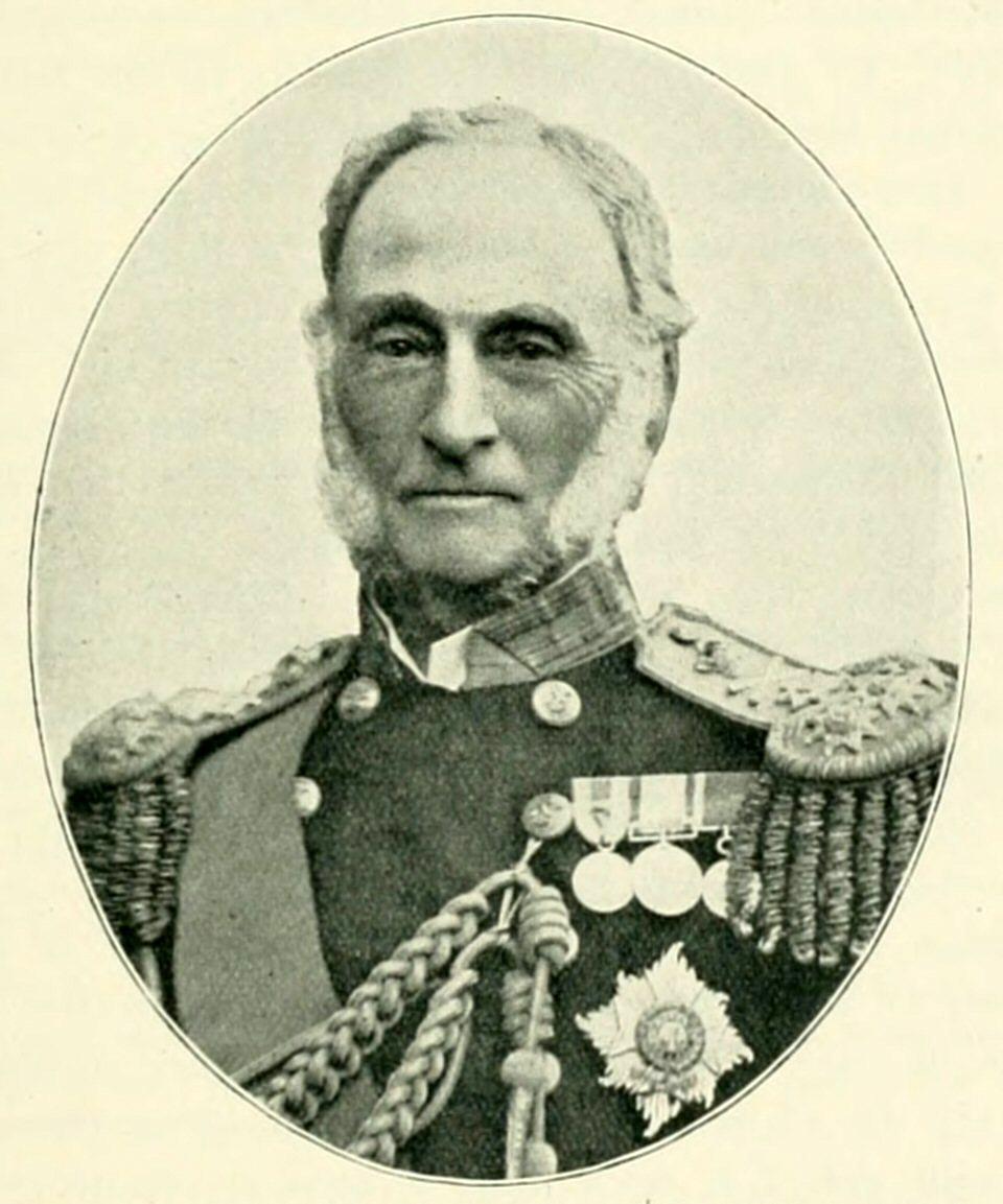 Sir Geoffrey Hornby, Admiral of the Fleet, in 1895. (Public Domain)