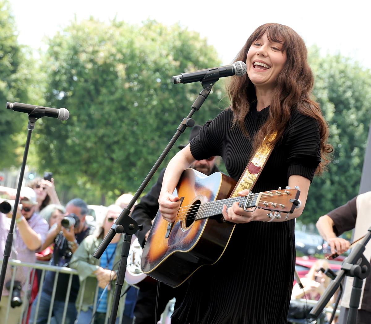 Molly Tuttle performing onstage at Ringo's Peace & Love Birthday Celebration on July 07, 2025, in Beverly Hills, Calif. (Kevin Winter/Getty Images)
