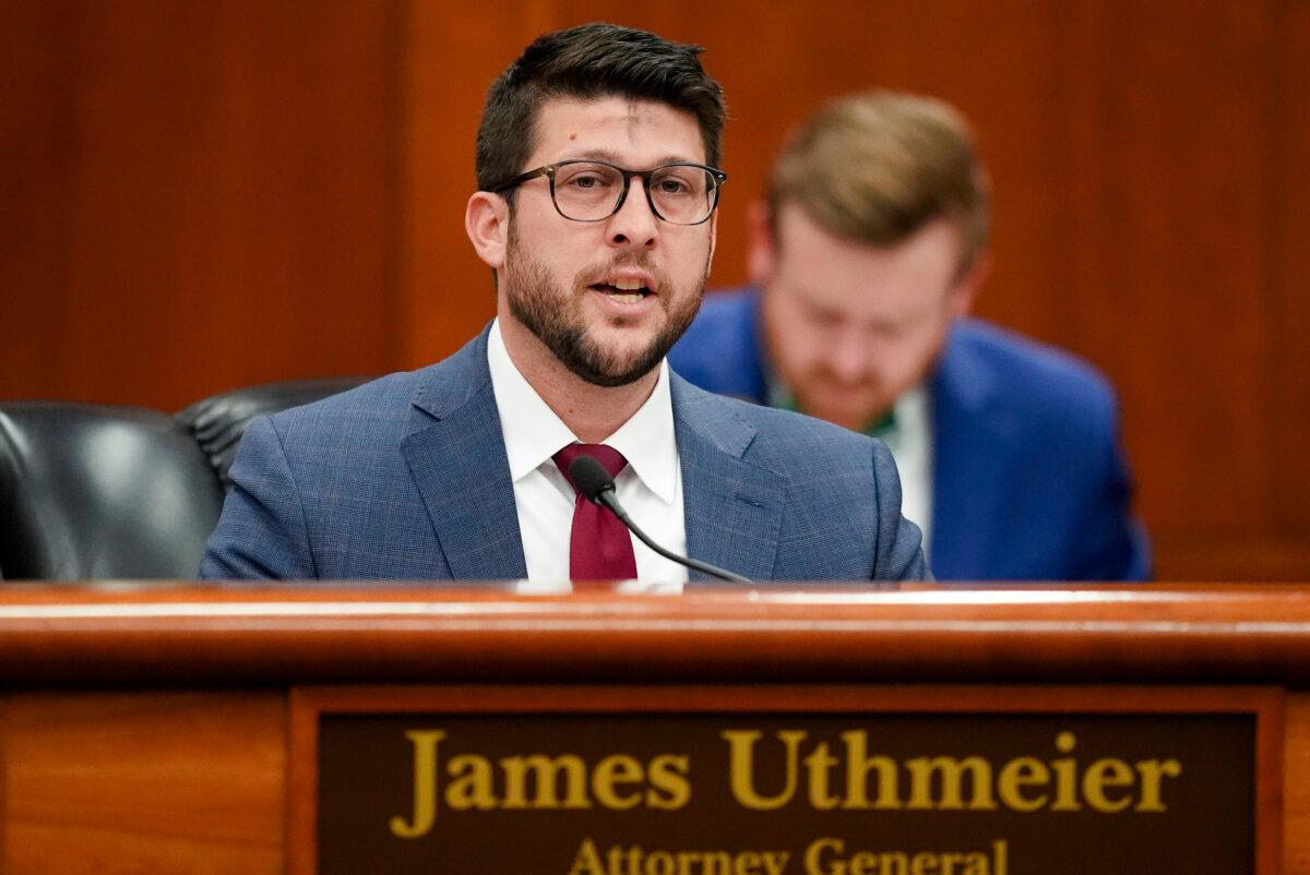 Attorney General James Uthmeier speaks at the Capitol in Tallahassee, Fla., on March 5, 2025. (Rebecca Blackwell/AP Photo)