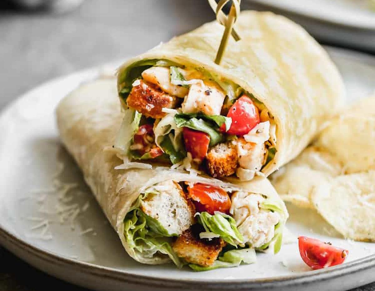 Chicken Caesar Wraps