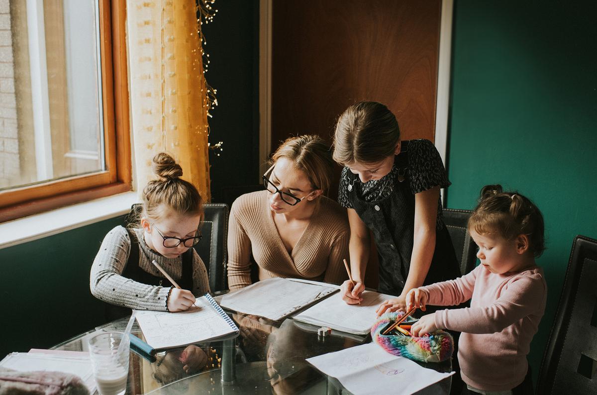 Homeschooling frees children to reach milestones at their own pace, without the constraints of a traditional classroom schedule. (Catherine Falls Commercial/Getty Images)