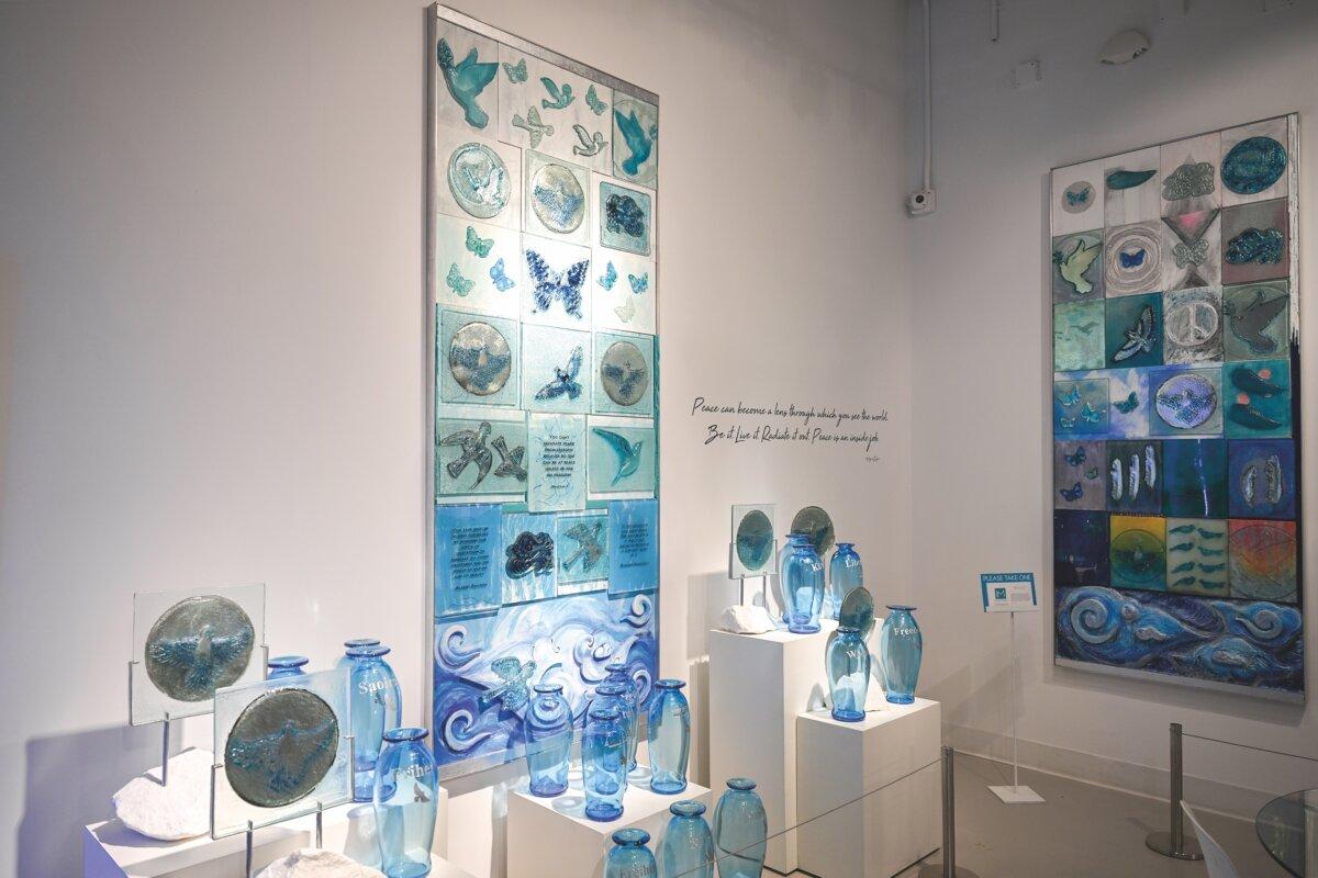 Duggan has a great affinity for the color blue, which evokes peace, imagination, and creativity. She is the author of the book “The Beauty of Blue.” (Adhiraj Chakrabarti)