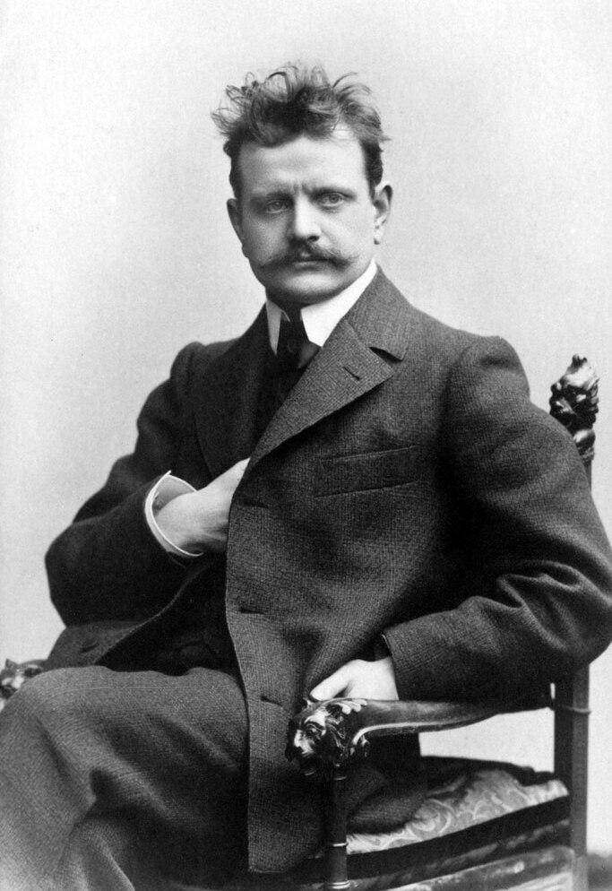 Jean Sibelius in 1890. (Public Domain)