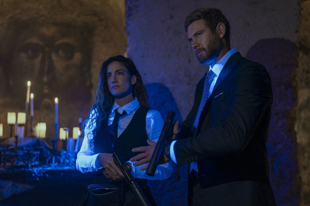 Eliza Perash (Rona-Lee Shimon) and Lt. Raife Hastings (Tom Hopper), in “The Terminal List: Dark Wolf.” (Attila Szvacsek/Attila Szvacsek/Prime)