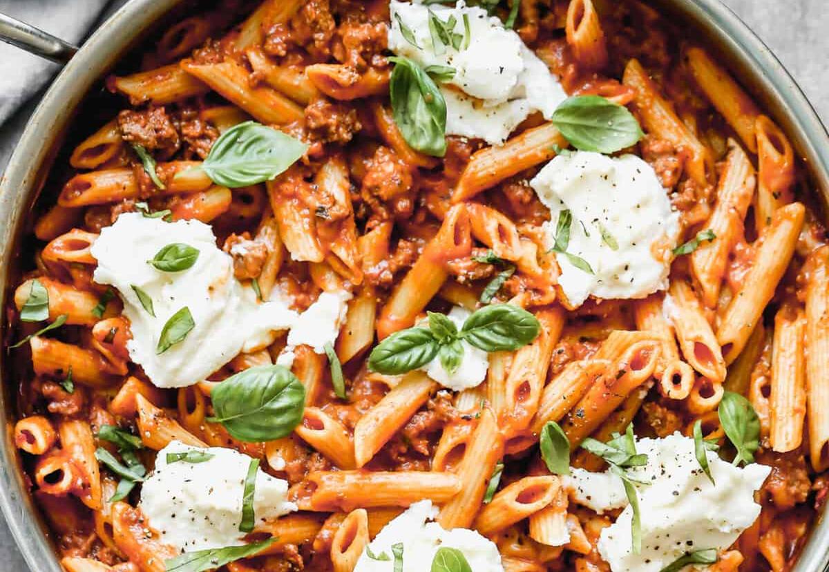 One Pan Skillet Lasagna