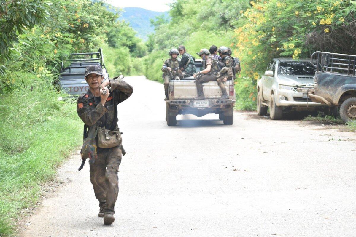 Resistance soldiers in Burma on Aug. 14, 2025. (Courtesy of Antonio Graceffo)