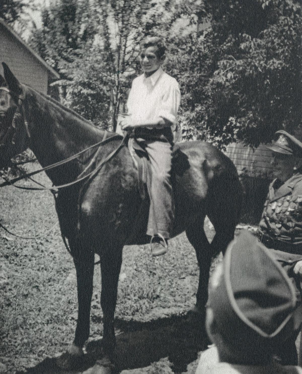 Peterburs as a teenager, before World War II. (Courtesy of Joseph Peterburs)