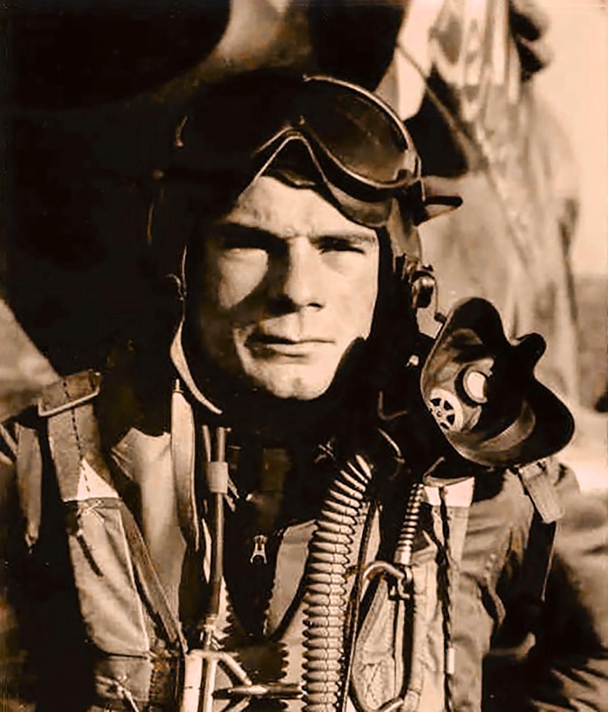 Peterburs at 19 years old, the same year he graduated from flight training. (Courtesy of Joseph Peterburs)