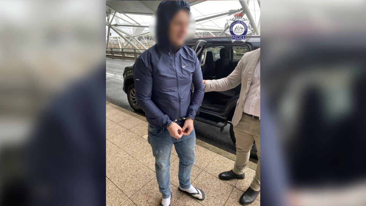 The 26-year-old Irish national was arrested by NSW Police in Sydney. (Courtesy of the AFP)