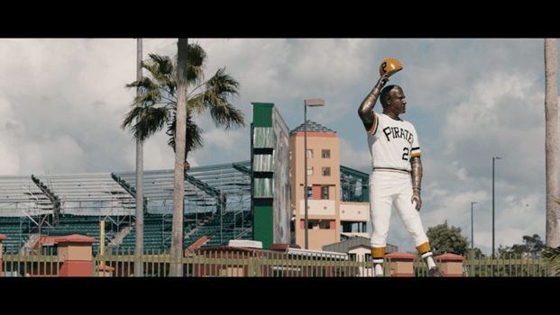 Statue of Roberto Clemente in Puerto Rico, in "Clemente." (Clemente Films, Ltd.)