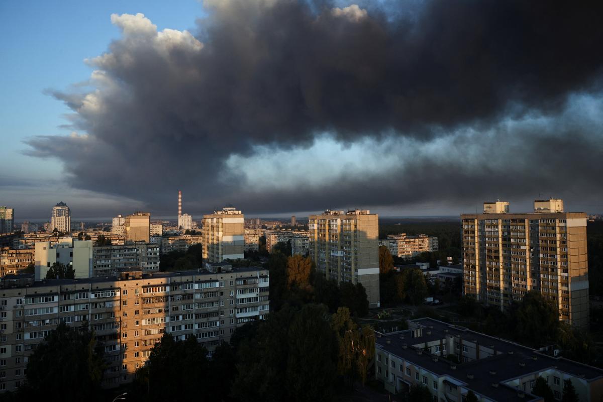 Russia Hits Ukraine With Biggest Air Attack of War, Sets Government Building Ablaze