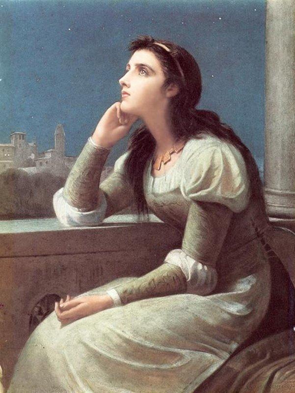 "Juliet," 1888, by Philip H. Calderon. Many critics consider Juliet Capulet to be the most moral character in "Romeo and Juliet." (Public Domain)