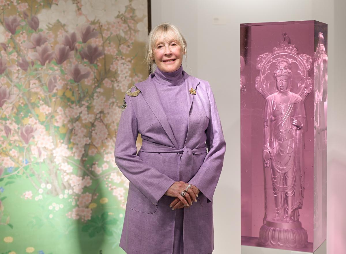Duggan is a prolific artist. Among her many creations is a 300 pound, pale pink molded-glass sculpture of Guan Yin, the Goddess of Compassion. (Adhiraj Chakrabarti)
