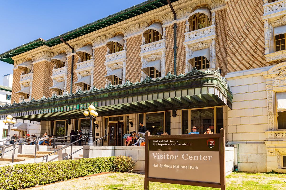 The Fordyce Bathhouse visitor center is housed in a renovated bathhouse on Bathhouse Row. (Kit Leong/Shutterstock)