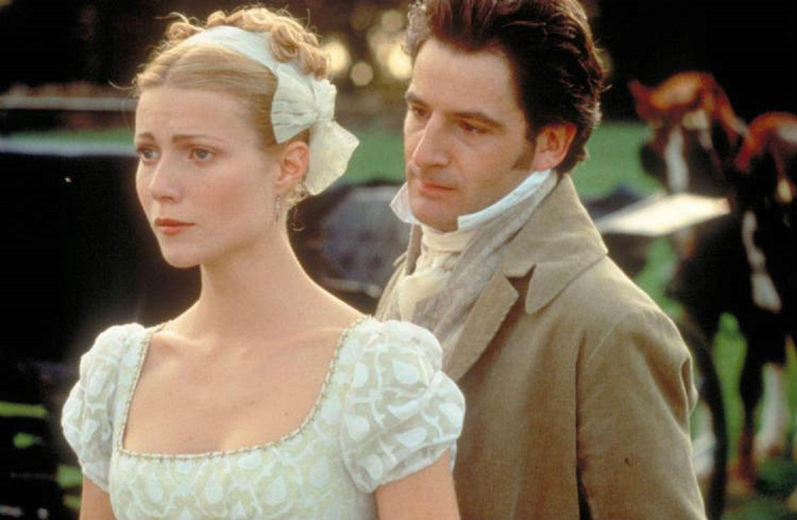 Emma (Gwyneth Paltrow) listens to criticism from Mr. Knightley (Jeremy Northam), in "Emma." (Miramax)