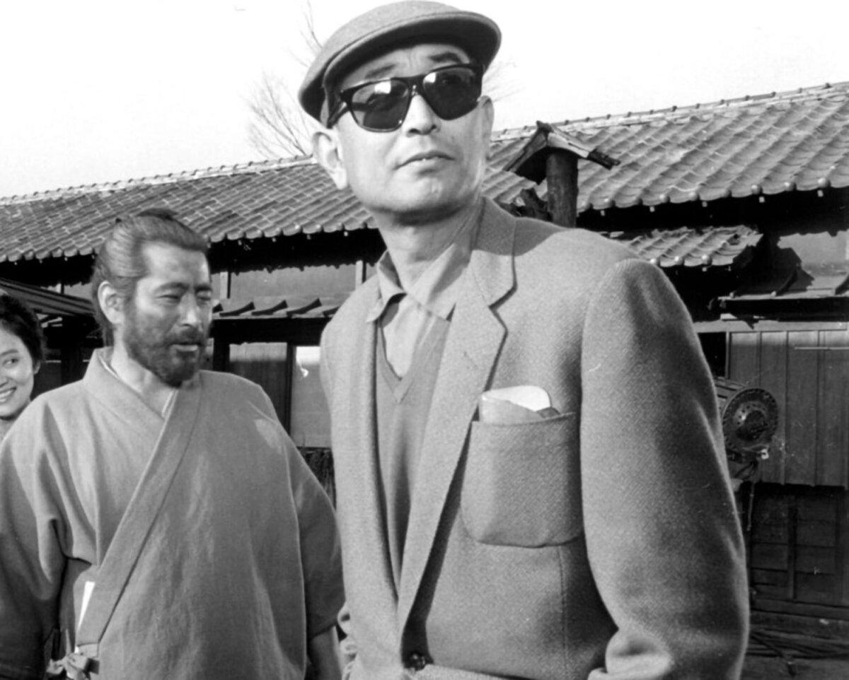 Two Legends: actor Toshiro Mifune (L) and director Akira Kurosawa on the set of “Red Beard.” (Toho)