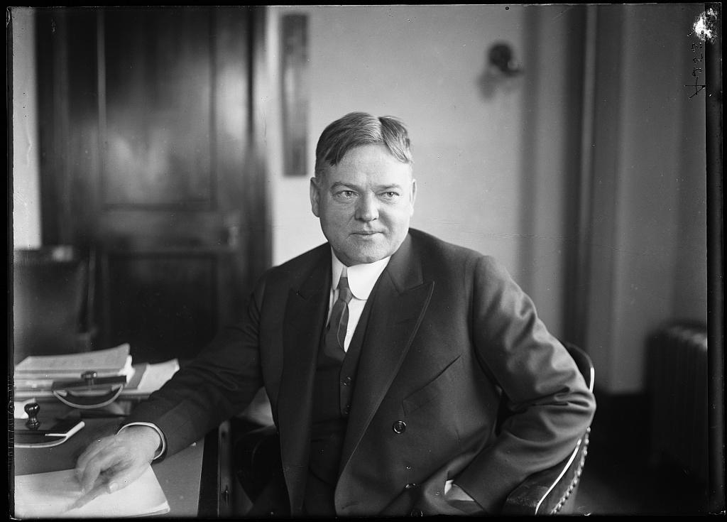 Herbert Hoover, shown here in the early 1920s. Library of Congress. (Public Domain)