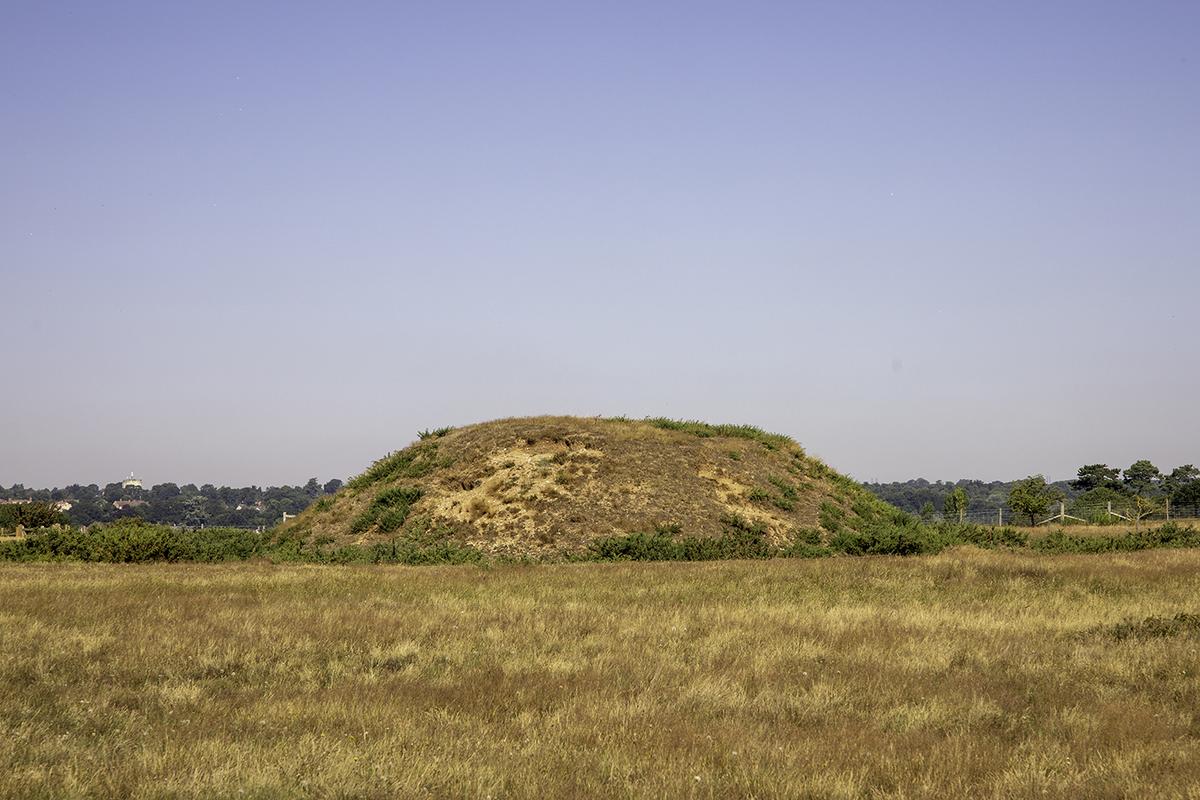 The Sutton Hoo ship burial site was discovered in a mound on the estate of Edith Pretty in Suffolk, England. (Wirestock Creators/Shutterstock)