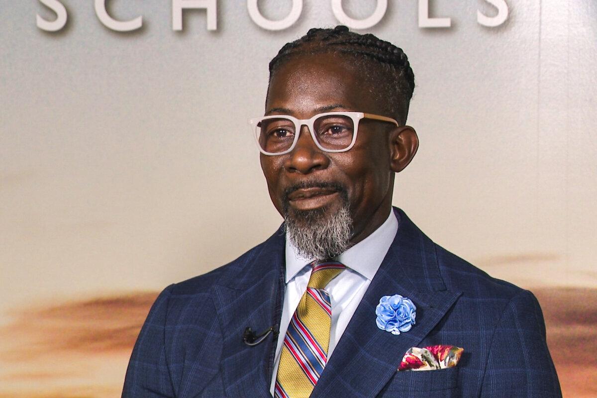 This photo, provided by WOI Local 5 News in September 2025, shows then-Des Moines schools Superintendent Ian Roberts. (WOI Local 5 News via AP)