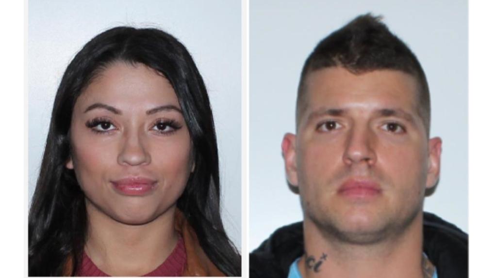 All Boivin, 33, (right) is wanted by Sûreté du Québec on numerous drug-related offences. He is believed to be on the run with a female accomplice, 26-year-old Yaulise Lemieux-Bellavance. (Police handout photo)