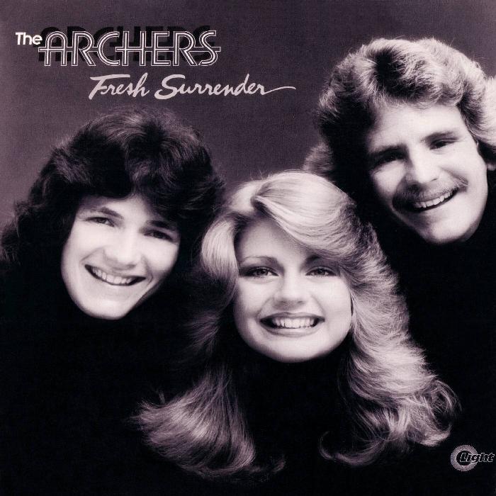The 1977 release "Fresh Surrender" was The Archer's first studio album with the sibling trio Steve, Janice, and Tim. (The Archers)