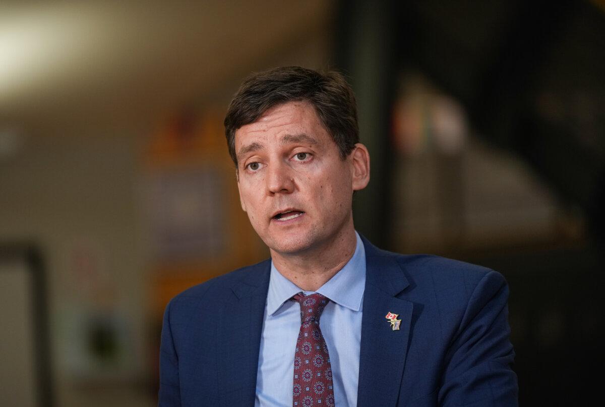 B.C. Premier David Eby speaks during a news conference in Surrey, B.C., on Sept. 4, 2025. (The Canadian Press/Darryl Dyck)