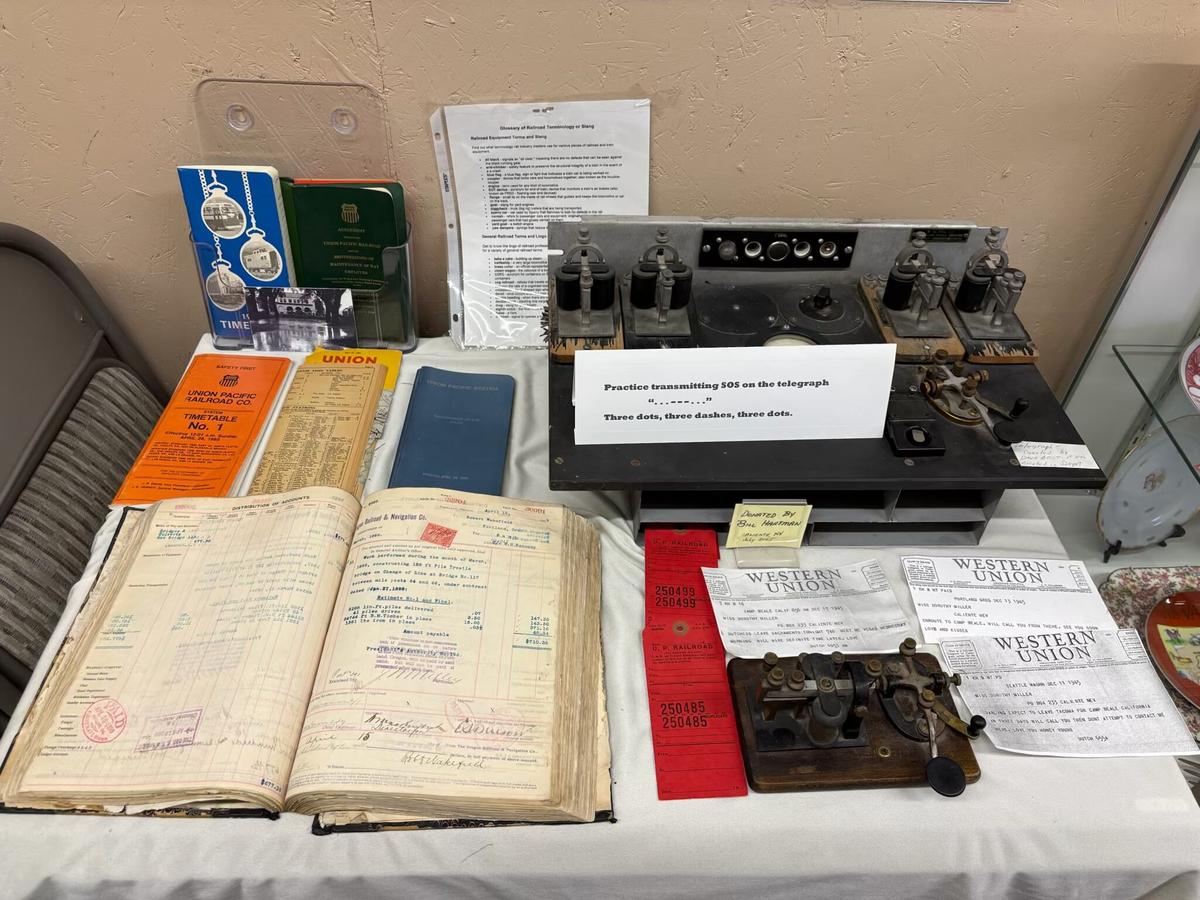 Citizen preservationists take care to maintain the Union Pacific records of trains from throughout the early 20th century. (Deena Bouknight)