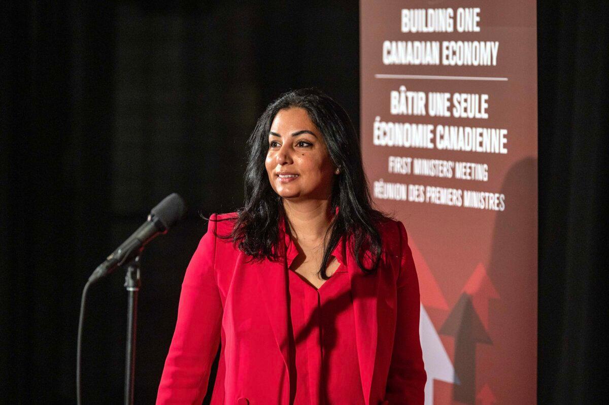 B.C. Deputy Premier and Attorney General Niki Sharma in a file photo. (The Canadian Press/Liam Richards)
