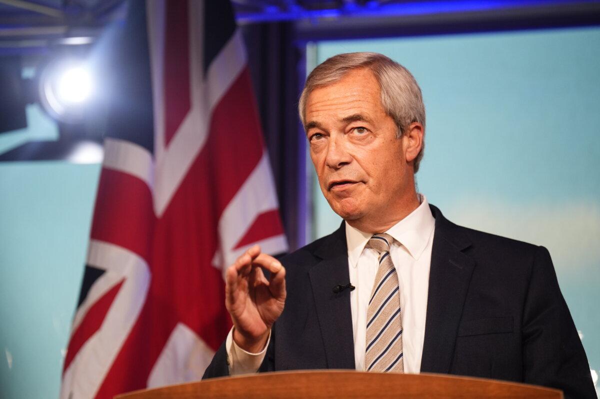 Reform UK leader Nigel Farage, in this undated file photo. (PA)