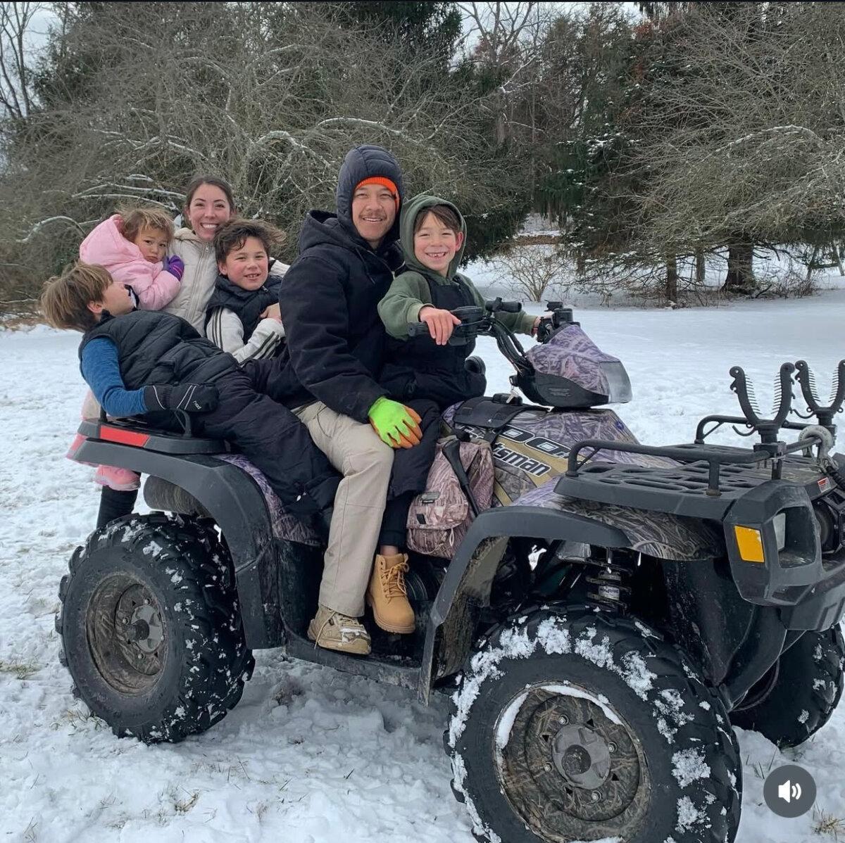 Carlo and Alexandra Ponsica and their children, including 13-year-old twins Caleb and Noah, who have nonspeaking autism. (Courtesy of Alexandra Ponsica)