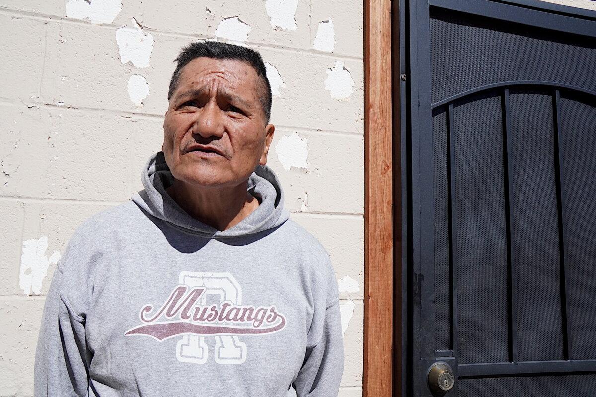 Daniel Billiman of Ramah, N.M., who lost his niece and her two children to carbon monoxide poisoning on Jan. 16, 2025, pictured on Oct. 29, 2025. (Allan Stein/The Epoch Times)