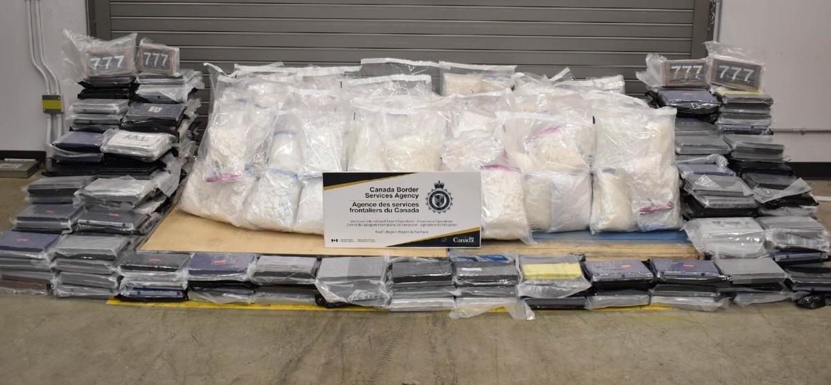 Authorities Find 560 Kilos of Cocaine, Meth Concealed in Vehicle Parts at Vancouver Airport