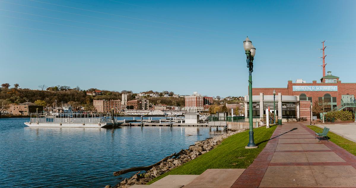 The National Mississippi River Museum reveals the story of the river that built Dubuque. (Joel Carillet/Getty Images)