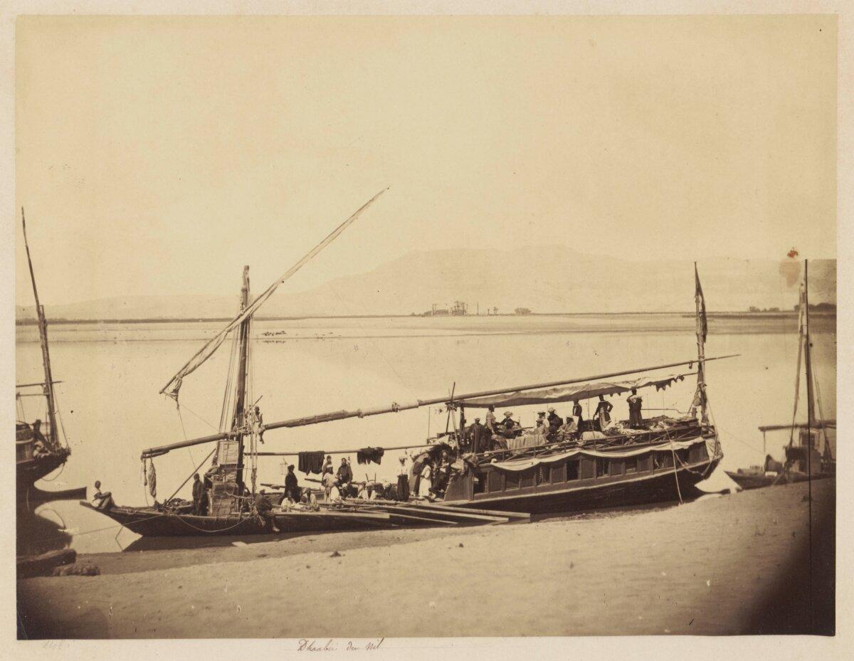 An 1862 image of an Egyptian passenger boat, the dahabiyeh. (Public Domain)