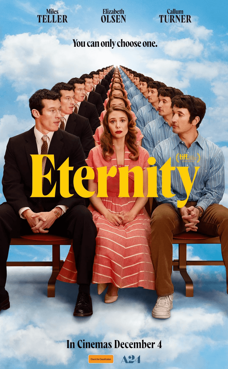 Promotional poster for "Eternity." (Leah Gallo/A24)