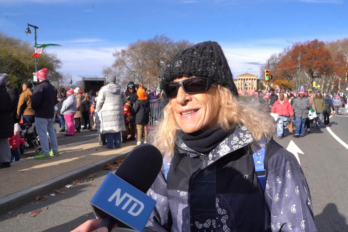 Rocky Auletto at the Philadelphia Thanksgiving Day Parade on Nov. 27, 2025. (William Huang/The Epoch Times)