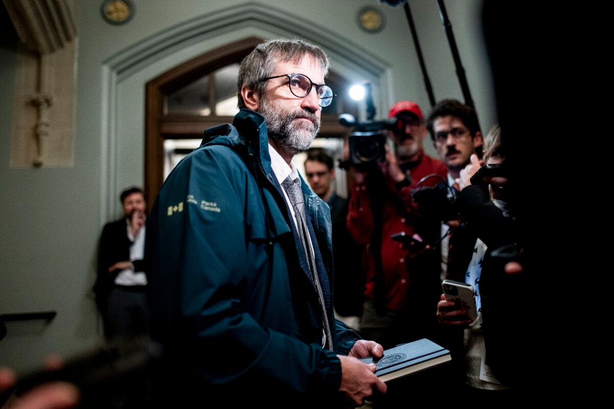 Liberal MP Stephen Guilbeault on Parliament Hill in Ottawa on Oct. 8, 2025. (The Canadian Press/Spencer Colby)