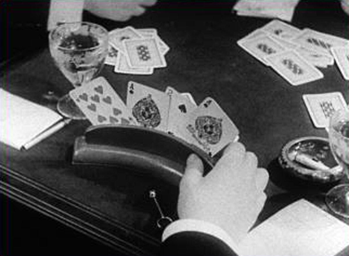A mysterious card game, in “Sherlock Holmes' Fatal Hour.” (GJW+)