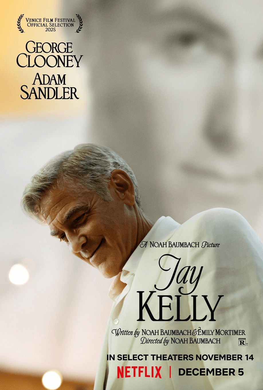 Promotional poster for "Jay Kelly." (Netflix)