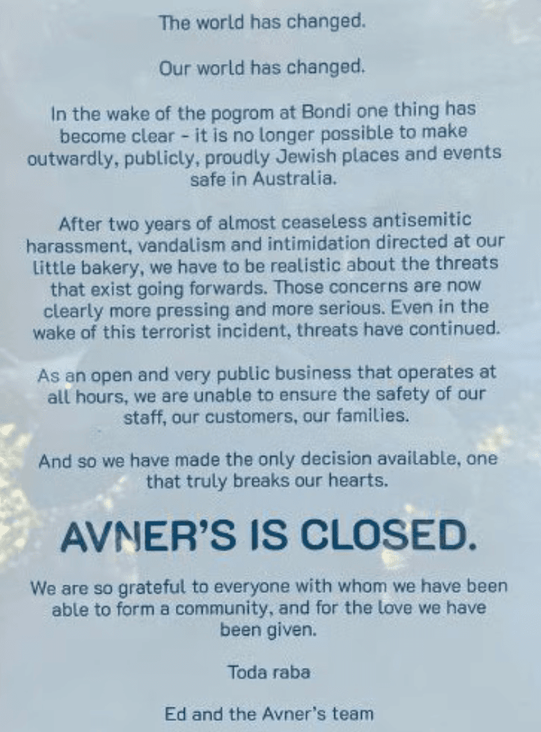 Courtesy of Avner's Bakery