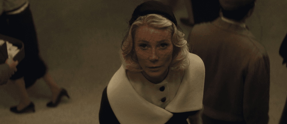 Kay Stone (Gwyneth Paltrow) finds herself intrigued by a fast-talking young man who won't take no for an answer, in "Marty Supreme." (A24)