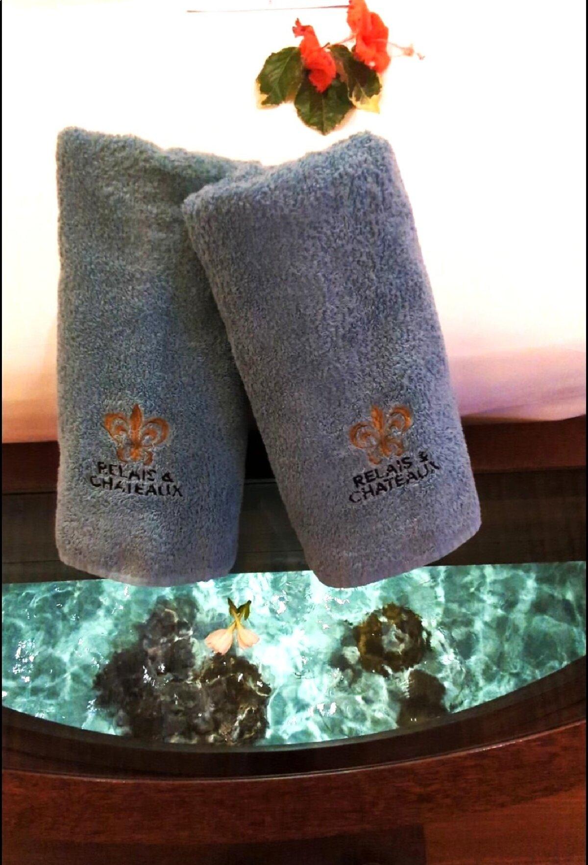 The Bali Hai Boys' original design of the Tahitian overwater bungalow included floor cutouts so that guests could enjoy the sea life underneath the structure. (Athena Lucero)